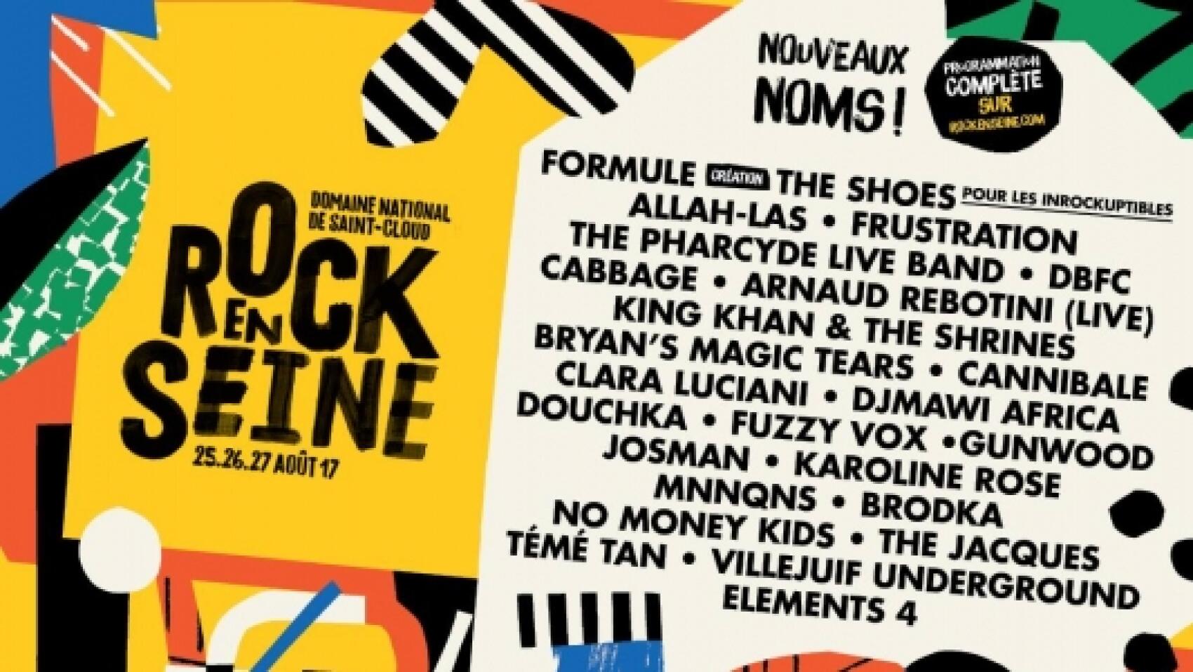 The Shoes, Rebotini, Témé Tan…les derniers noms du Rock en Seine 2017 sont là !