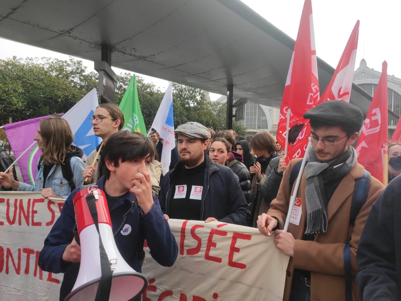 Manès Nadel, figure des jeunes militants contre la réforme des retraites