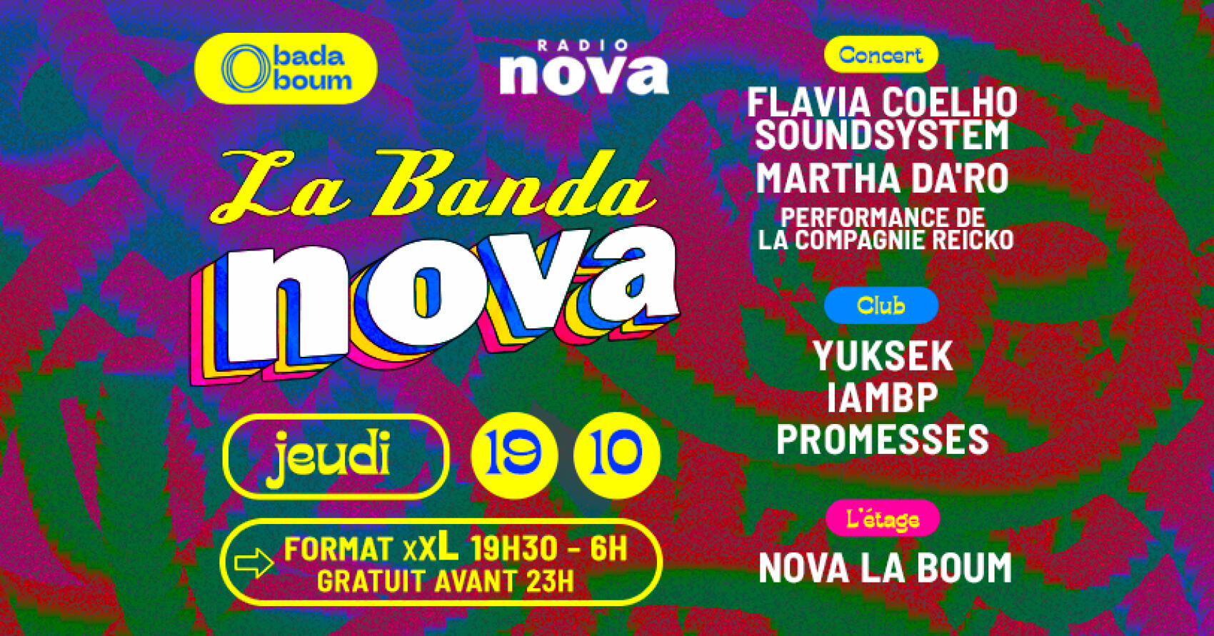 Avec Flavia Coelho Soundsystem, Marta Da'ro ou Yuksek, la Banda Nova investit le Badaboum !