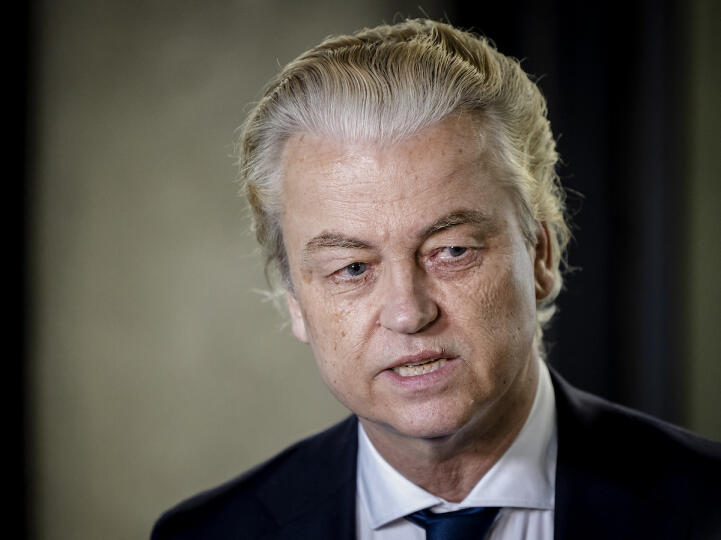 © Geert Wilders le 15 mai 2024.  Sem van der Wal, ANP / AFP