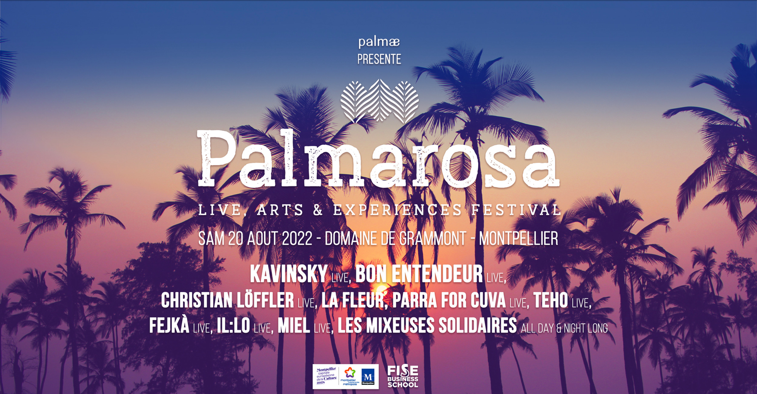 Palmarosa Festival / Montpellier / 20 août 22 / Domaine de Grammont - Radio  Nova